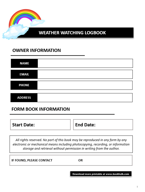 Weather Booklet